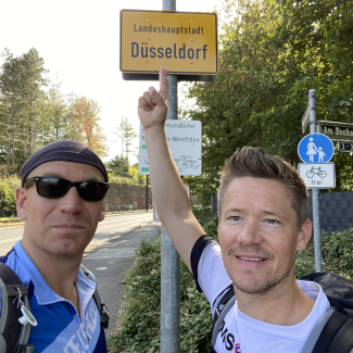 Jens und Flo - die Düsseldorfer Sightrunners